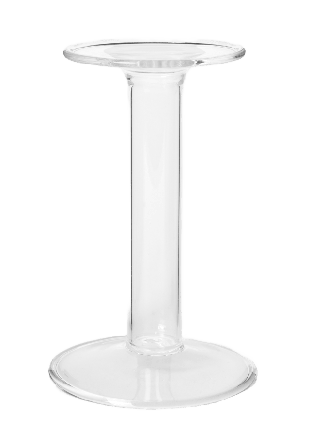 MANO ATELIER Ljusstake i glas 15,5 cm Ljuslyktor & ljushållare Transparant ONESIZE