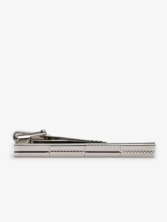 John Henric Men's Silver Tie Clip Aiden Size Onesize