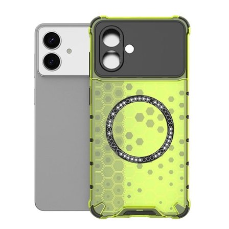 Mobilskal till Samsung Galaxy S26 Edge Honeycomb Design TPU + PC - Grön