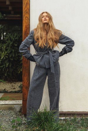 The Hanna Schönberg Edit - Rette dressbukser - Bukser med rette ben - Blå - EU 34