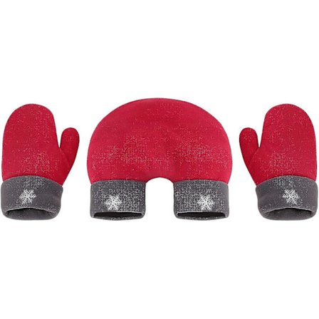 Kaksinkertaisen paksut jouluhanskat pariskunnille, naisille ja miehille, talviset sormettomat hanskat, ystävänpäivälahja tyttöystävälle tai 