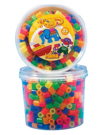 Hama Maxi Beads 600 Pcs Mix 51 Patterned Hama