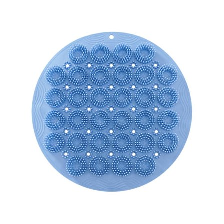 Rund fotrengöringsskrubbmatta Snabbtorkande matta Fotskrubb tvättmassageapparat med halkfria sugkoppar Badrumstillbehör