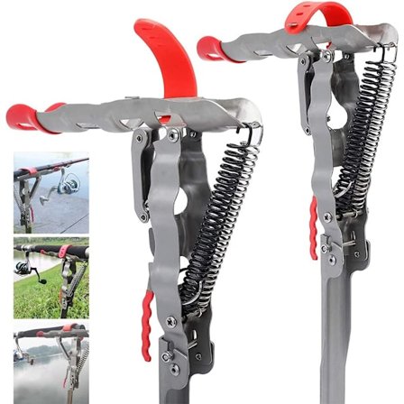 Opgrader 1 par automatisk fiskestangsholder i rustfrit stål