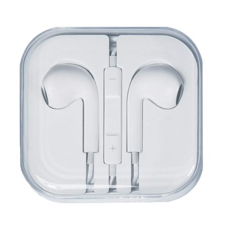 Earphones Headset, iPhone med volumenkontrol, 3,5 mm, god kvalitet