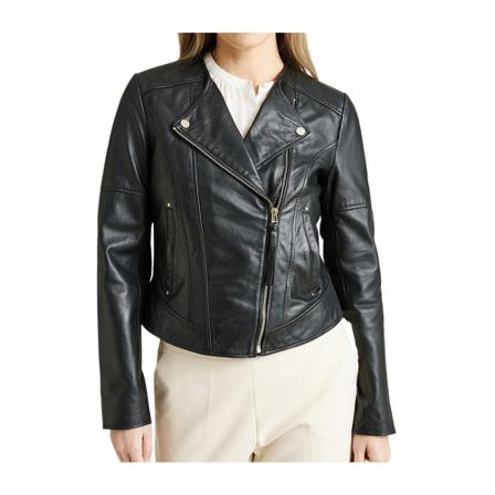 Saki - Läderjackor - Svart - Dam - Storlek: 3xl, Dam, Storlek: 3XL