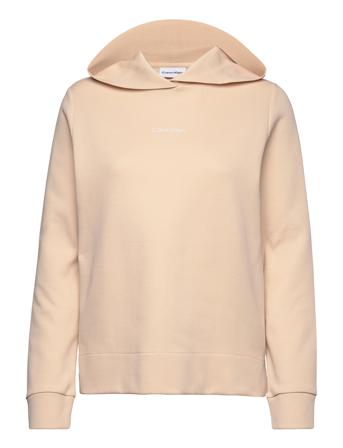 Micro Logo Ess Hoodie Hoodie Beige Calvin Klein
