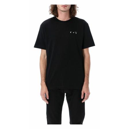 Off White, T-Shirts Zwart, Heren, Maat:M