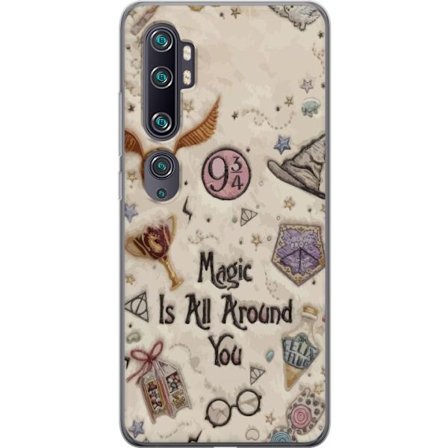 Kompatibel Mobilcover til Xiaomi Xiaomi Mi Note 10 Broderet magisk illustration med symboler, citater og eventyrinspireret fantasi der skaber en blød