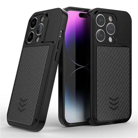 iPhone 14 Pro Max -puhelinkotelo korttikotelolla - musta