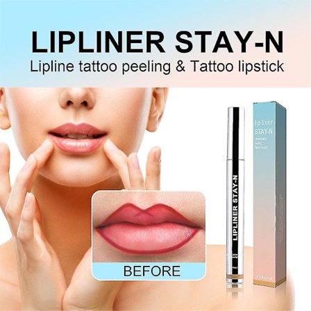 Ny 1/2/3stk Lip Liner Peel Off Lip Tattoo Lip Stain Langvarig Holdbar Makeup Nærende