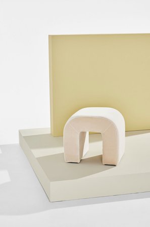 Pastill - Odette puf - Beige - Fodskamler & puffer - Fra Homeroom