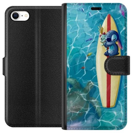Yhteensopiva Lompakkokotelo Apple iPhone 6 Rentouttava kuvitus Stitchistä levähtämässä selkälaudalla selkeässä turkoosissa vedessä