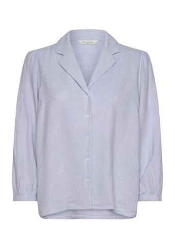 MSCH Copenhagen Mschpennie Ginia 3/4 Shirt - Blue - M