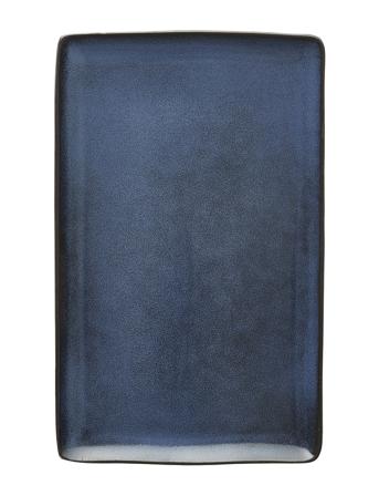 Raw Midnight Blue - Rektangulær Middagstallerken 1 Stk 31,5 X20 Cm Navy Aida
