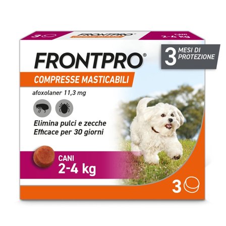 Frontpro Contro Pulci E Zecche 3 Compresse Masticabili Per Cani