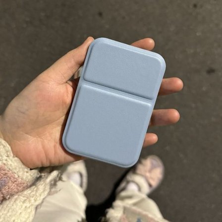 Desktop Makeup Mirror Handhållen Makeup Mirror BLÅ