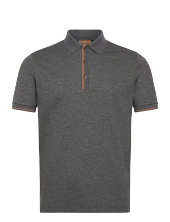 Mmgharvey Polo Ss Tee Grey Mos Mosh Gallery
