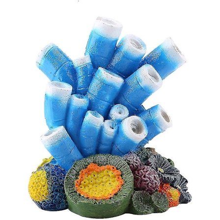 Kunstig Koralkopiering Harpiks Plante Luftboblesten Akvarium Landskabsdekoration