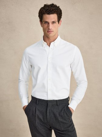 Weißes Oxford Hemd Casual Fit