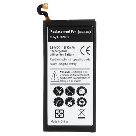 2550mAh Li-ion erstatningsbatteri Batteri Samsung Galaxy S6 G920