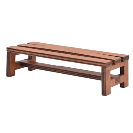 Dukkehusbenk 1 12 Skala Miniatyr Levende Virkelighetsnær Liten Lett Dekorasjon Gave