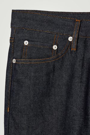 COS Men's Margin Raw Selvedge Tapered Jeans in Blue