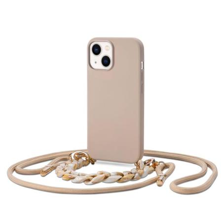 Tech-protect Iphone 14 Plus Skal Icon Chain Beige