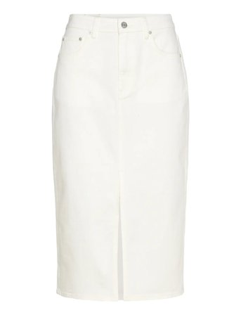 GANT | Midi White Denim Skirt | 40