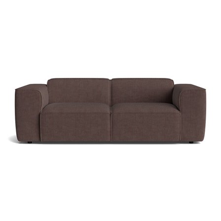 Aura 3 personers sofa - Lincoln Brun - Slidstærk & Komfortabel - 221x100x73cm - Sofa, 3 personers sofa