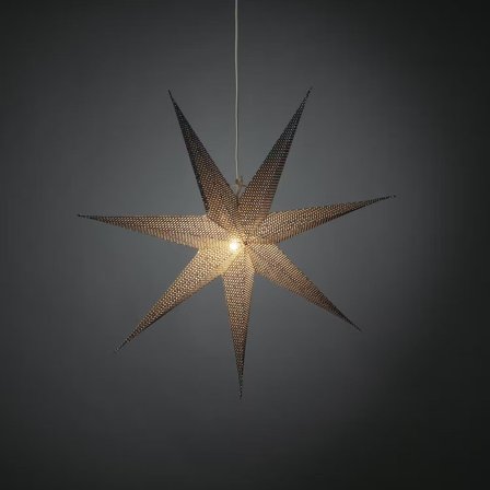 Konstsmide 5901-700 Julestjerne papir, 78 cm Svart, Belysning