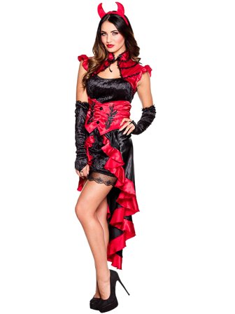 Gotisk Djævle Kostume