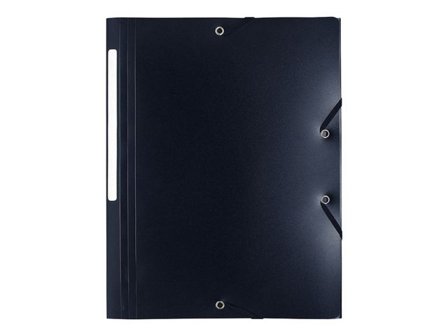 EXACOMPTA Gummibandsmapp 3-kl PP A4 svart - Lyreco - Kontorsmaterial - Mappar och plastfickor - Plastmappar och aktmappar