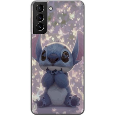 Kompatibelt Mobilskal till Samsung Samsung Galaxy S21+ 5G Stitch söt kawaii fjärilar ljus magisk Disney