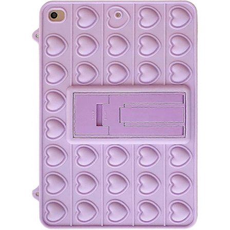 Pop-boble deksel for iPad Air 2/ iPad Pro 9.7", Myk Silikon Push Fidget Nettbrettbeskyttelse med Skulderstropp