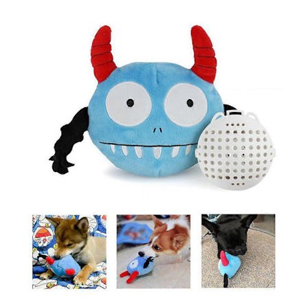 Elektrisk hoppebold til kæledyr, plyslyd bold, interaktiv tegneserie plyslegetøj til kæledyr