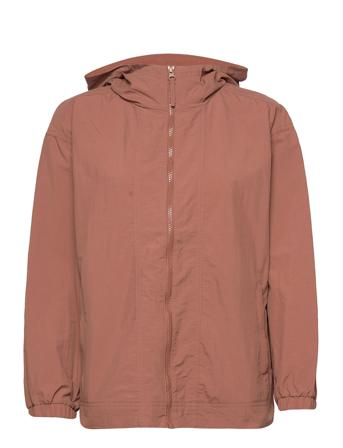 Gapfit Crinkle Nylon Hooded Jacket Brown GAP