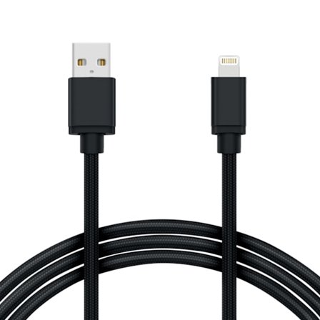 Nylonflätad USB till Lightning Kabel iPhone
