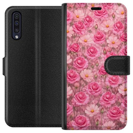 Yhteensopiva Lompakkokotelo Samsung Galaxy A50 Petal Reverie Blush Rose