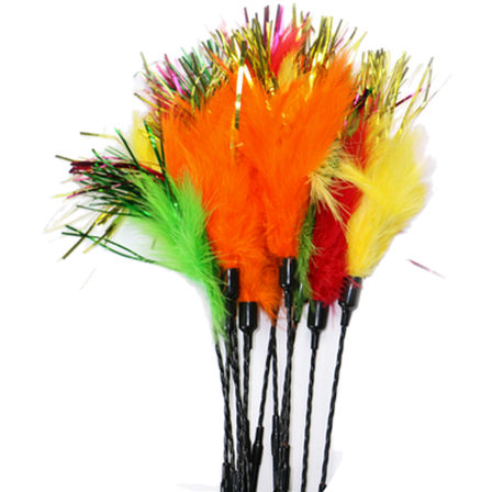 Schulze - PURRfect Diva Feaher katteleketøy gul 76 cm - Katt - Katteleker & viftepinner - Viftepinner & viftestenger - ZOO.no