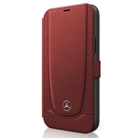 Mercedes MEFLBKP12SARMRE iPhone 12 mini 5.4 rød/rød bok Urban Line