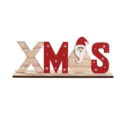 Merry Christmas Wood Bokstäver Holiday Veranda tecken Stor bokstav