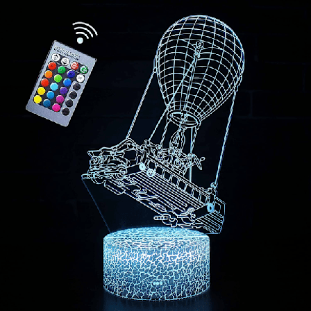 Battle Bus Natlampe 3D Stemningslys LED Battle Royale Natlys Søde Gaver