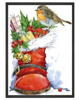 Diamond painting Weihnachtsvogel