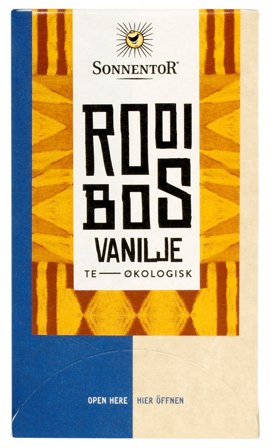 Sonnentor Rooibos Vanilje te Ø 18 breve, Helse & Madvarer, Te, Øvrig Te