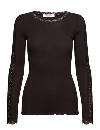 Rosemunde | Rwbernadine Organic Ls O-Neck Lace | S