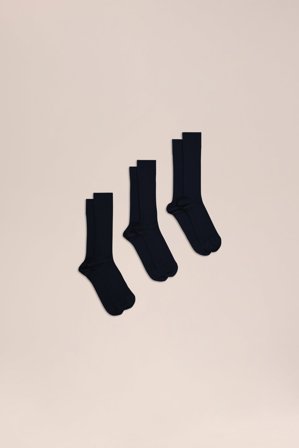 NN.07 Sock Nine -pack Herren Schwarz Baumwollmix