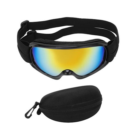 Hunde Solbriller Forebygger UV Stilfulde Komfortable Udsøgte Små Kæledyrs Solbriller til Hunde Sort Ramme Rød Linse