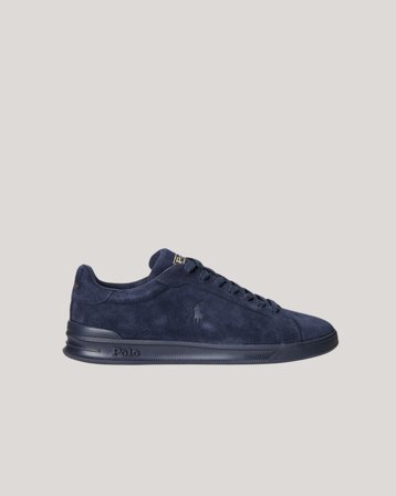 Polo Ralph Lauren Heritage Court II Suede Sneaker Blå Sko Dreng - Kids Brand Store