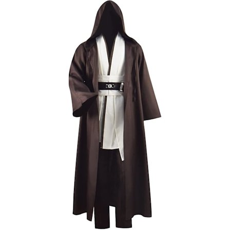 Vuxen Jedi-dräkt Tunika Kostym För Skywalker Halloween Cosplay Kostym Med Huva Kåpa Full Set Uniform Tre Versioner